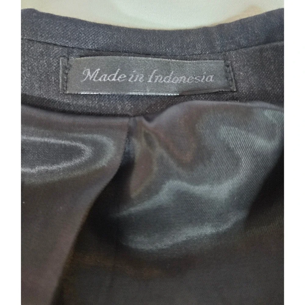 Calvin Klein‎ Mens 48R Blazer Charcoal Gray 100% Wool 2 Button Suit Jacket 48 R